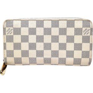556275AK (Z4) Louis Vuitton Wallet Long White Damier Azur